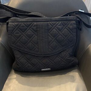 Vera Bradley Black Quilted Crossbody Bag w/expandable strap